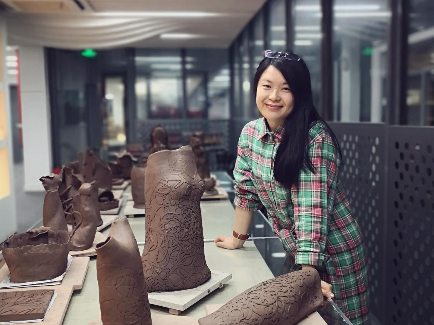 Zou Le Handcrafted Ceramic Dog Urn