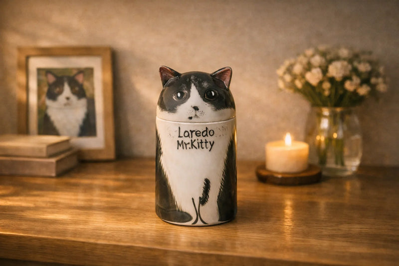 Custom Cat Urns for Ashes | Personalized Ceramic Memorials