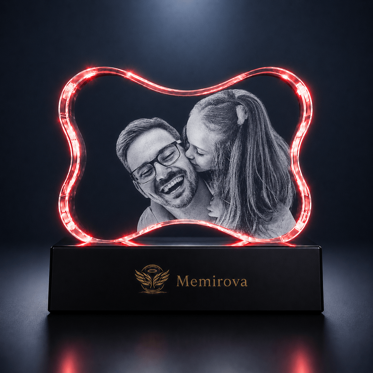 Memirova Father's Day Faceted Paw Print Crystal-Memirova