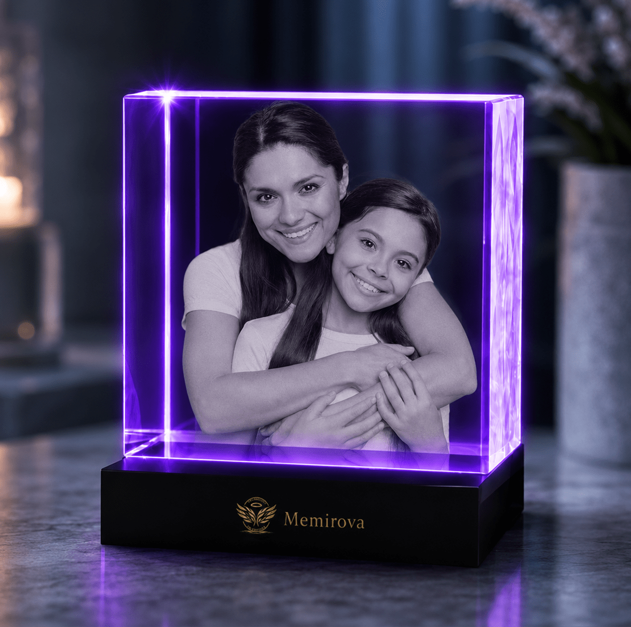 Memirova Mother's Day Faceted Crystal Keepsake-Memirova