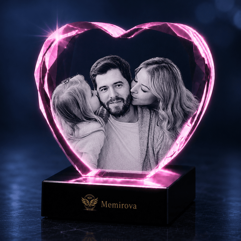 Memirova Father's Day Faceted Heart Keepsake-Memirova