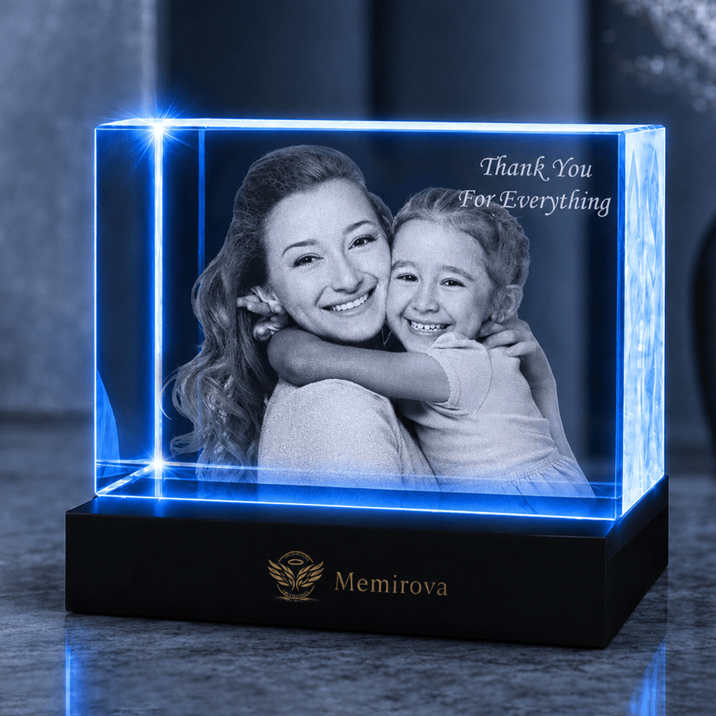 Memirova Mother's Day Custom 3D Crystal Keepsake-Memirova
