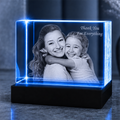 Custom 3D Crystal Photo - Rectangle - Mother's Day Family Crystal Gift - Living Room Decor
