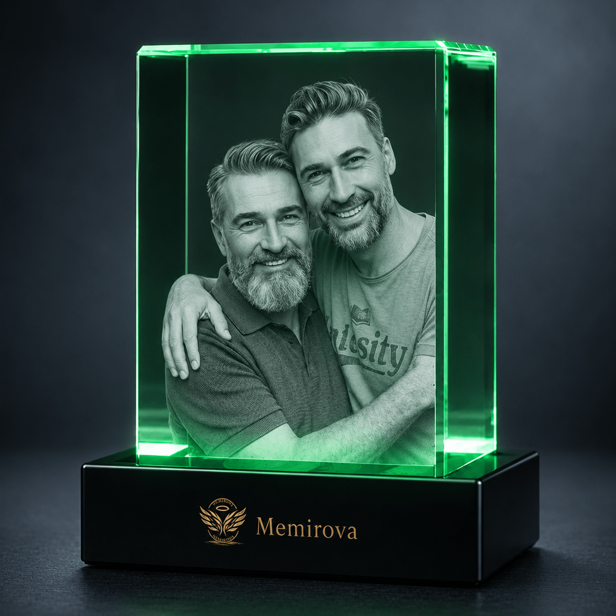 Memirova Father's Day Photo Crystal Keepsake-Memirova