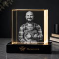 Memirova Father's Day Faceted Crystal Award-Memirova