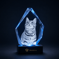 Memirova Forever Bond Custom 3D Pet Faceted Crystal - Memirova