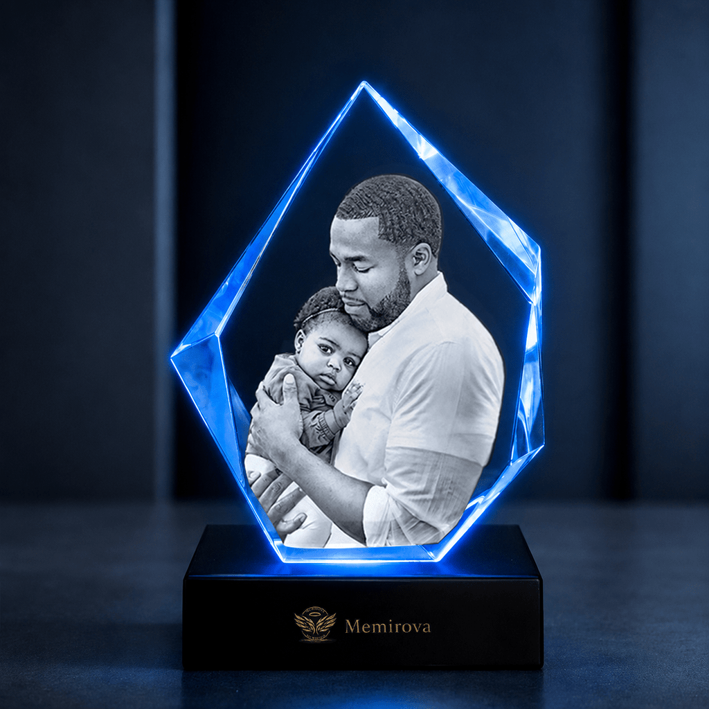 Memirova Faceted Prestige Crystal Memorial Keepsake - Memirova