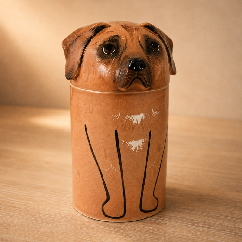 Custom Dog Urn from Photo Preserve the Face Shape That Made Them Unmistakable