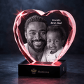 Memirova Faceted Heart Crystal Memorial Keepsake - Memirova