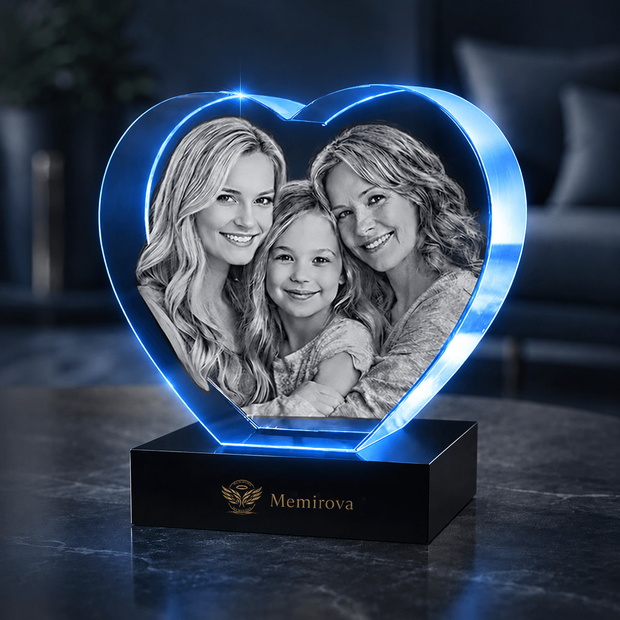 Memirova Memory Crystal Heart Keepsake - Memirova