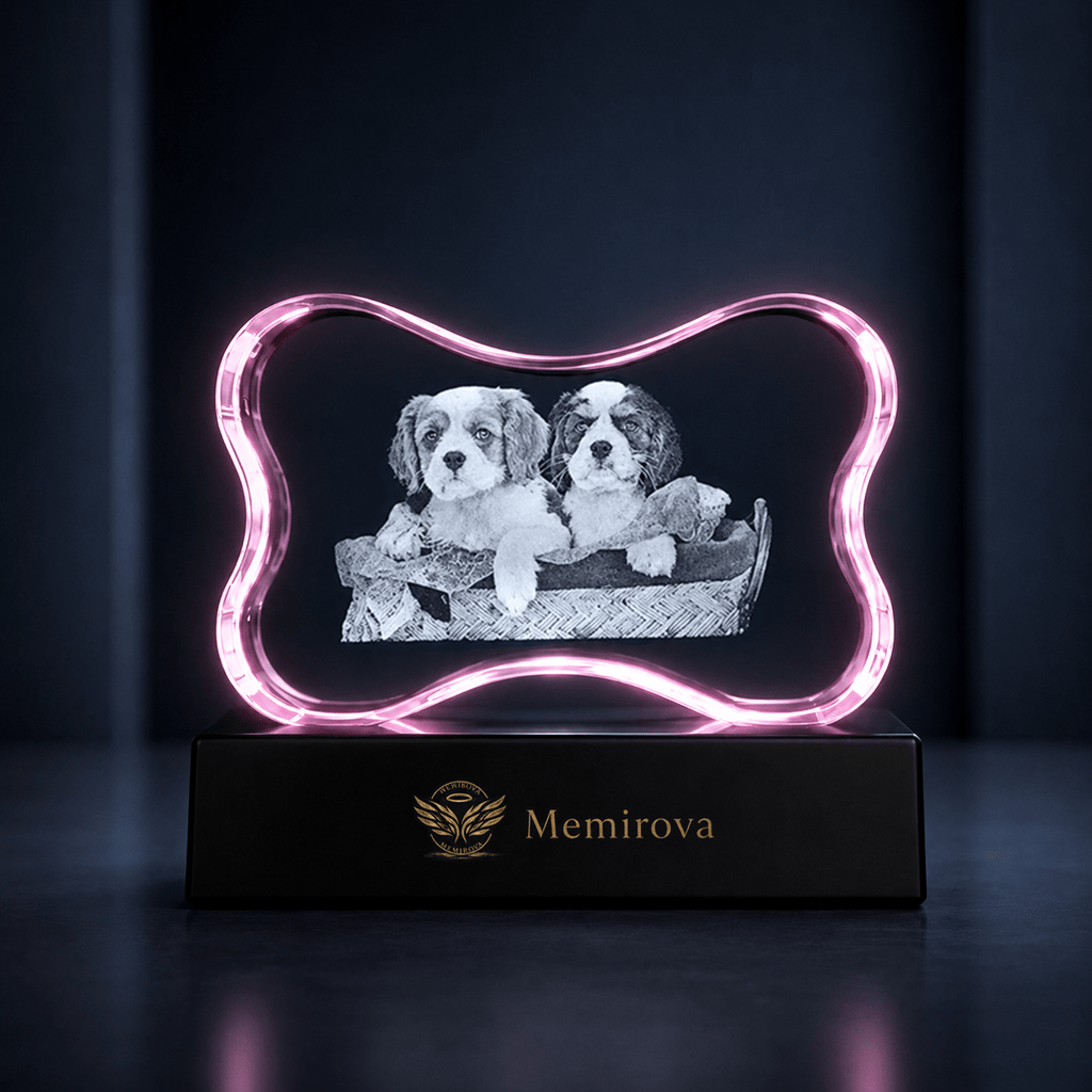 Memirova Faceted Bone Crystal Memorial Keepsake - Memirova