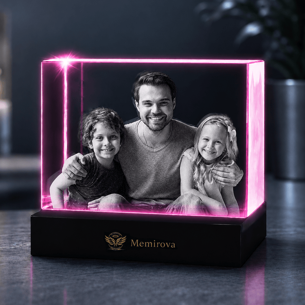 Memirova Father's Day Custom Crystal Plaque-Memirova