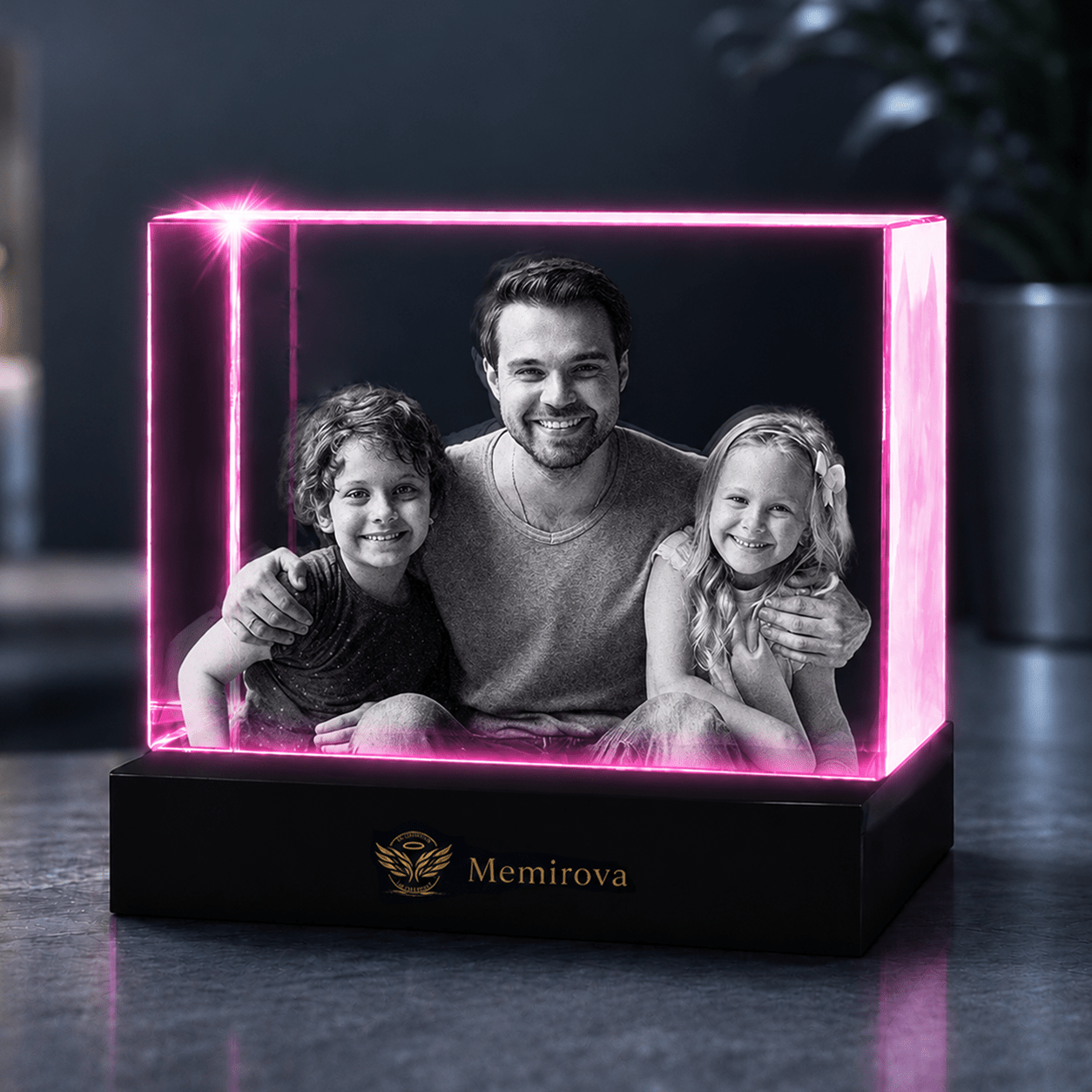 Memirova Father's Day Custom Crystal Plaque-Memirova