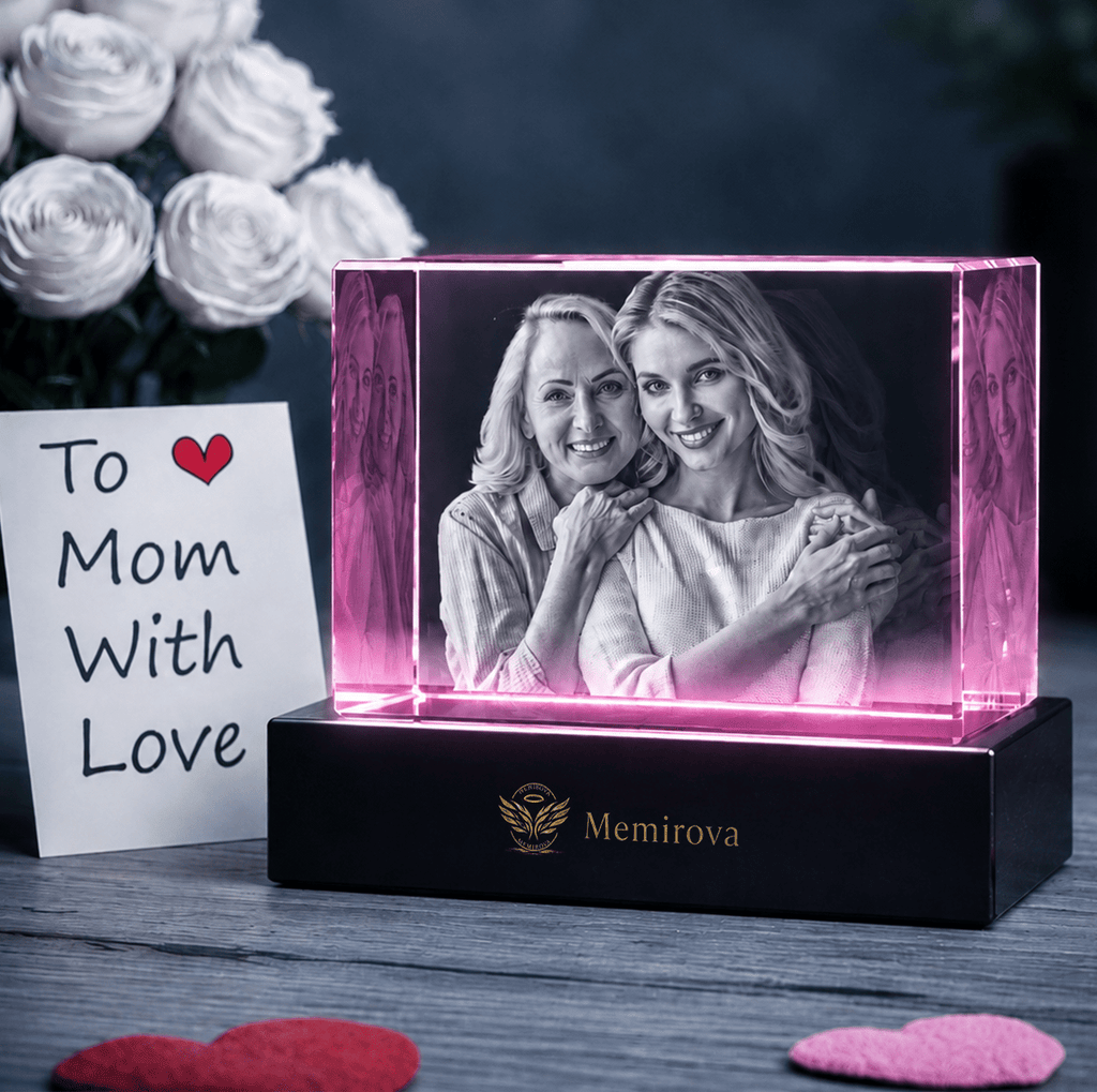 Memirova Mother's Day Custom 3D Crystal Keepsake-Memirova