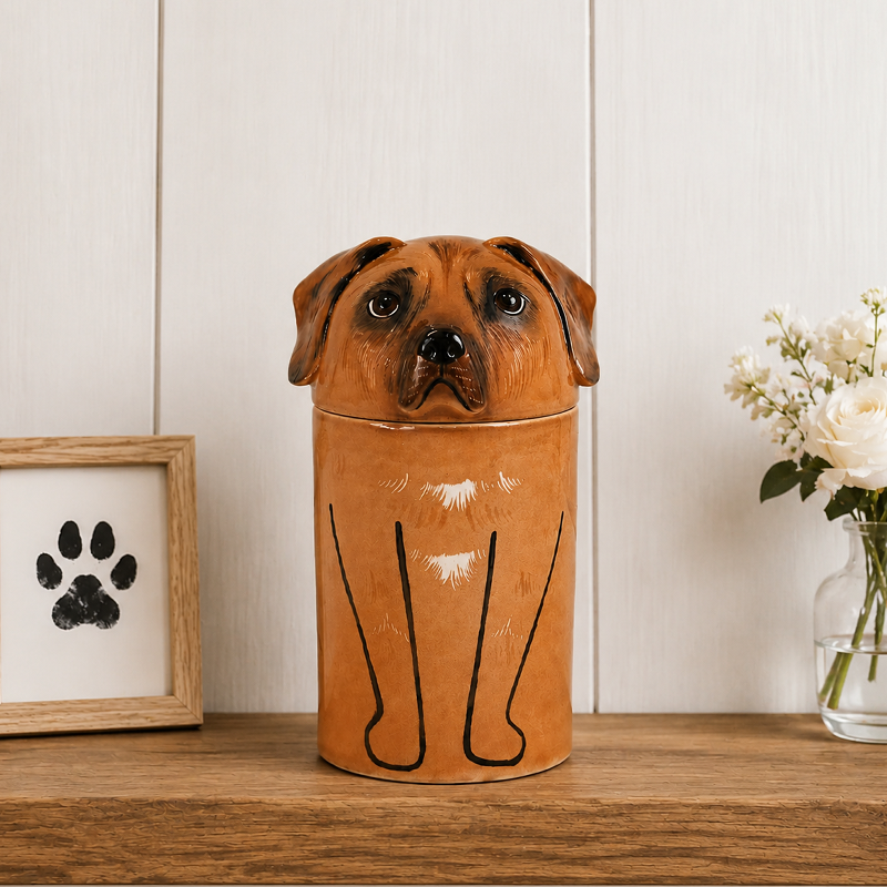 Custom Dog Urn from Photo Preserve the Face Shape That Made Them Unmistakable