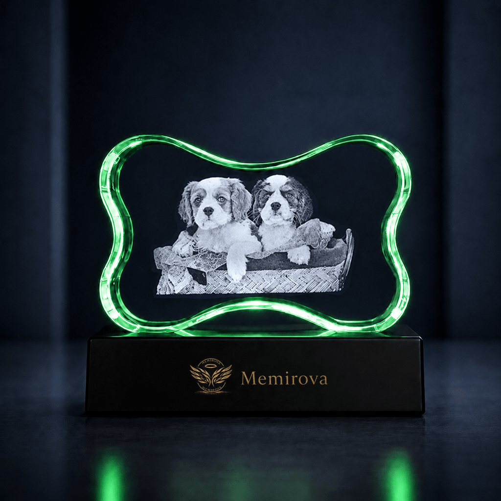 Memirova Faceted Bone Crystal Memorial Keepsake - Memirova