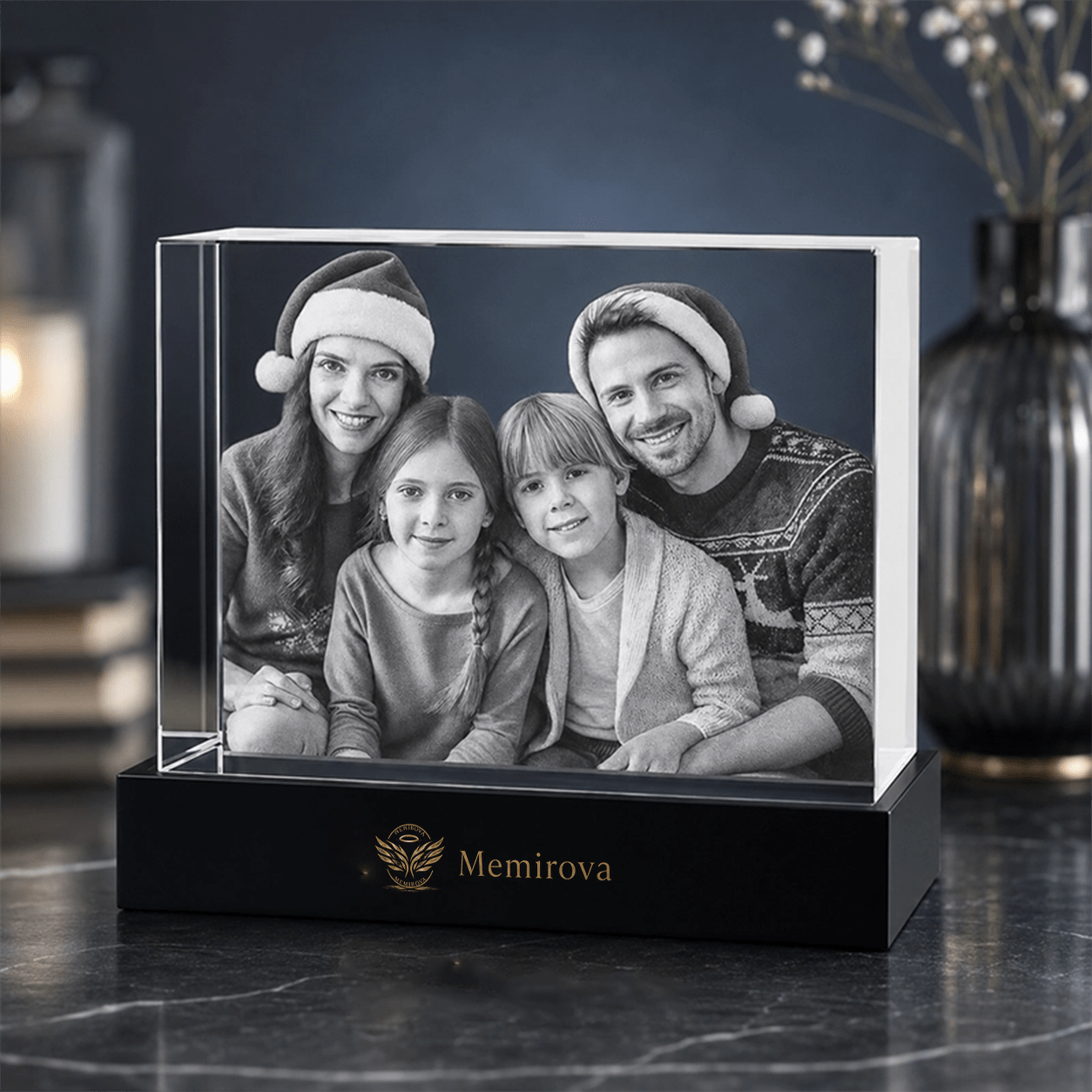 Memirova Father's Day Custom Crystal Plaque-Memirova