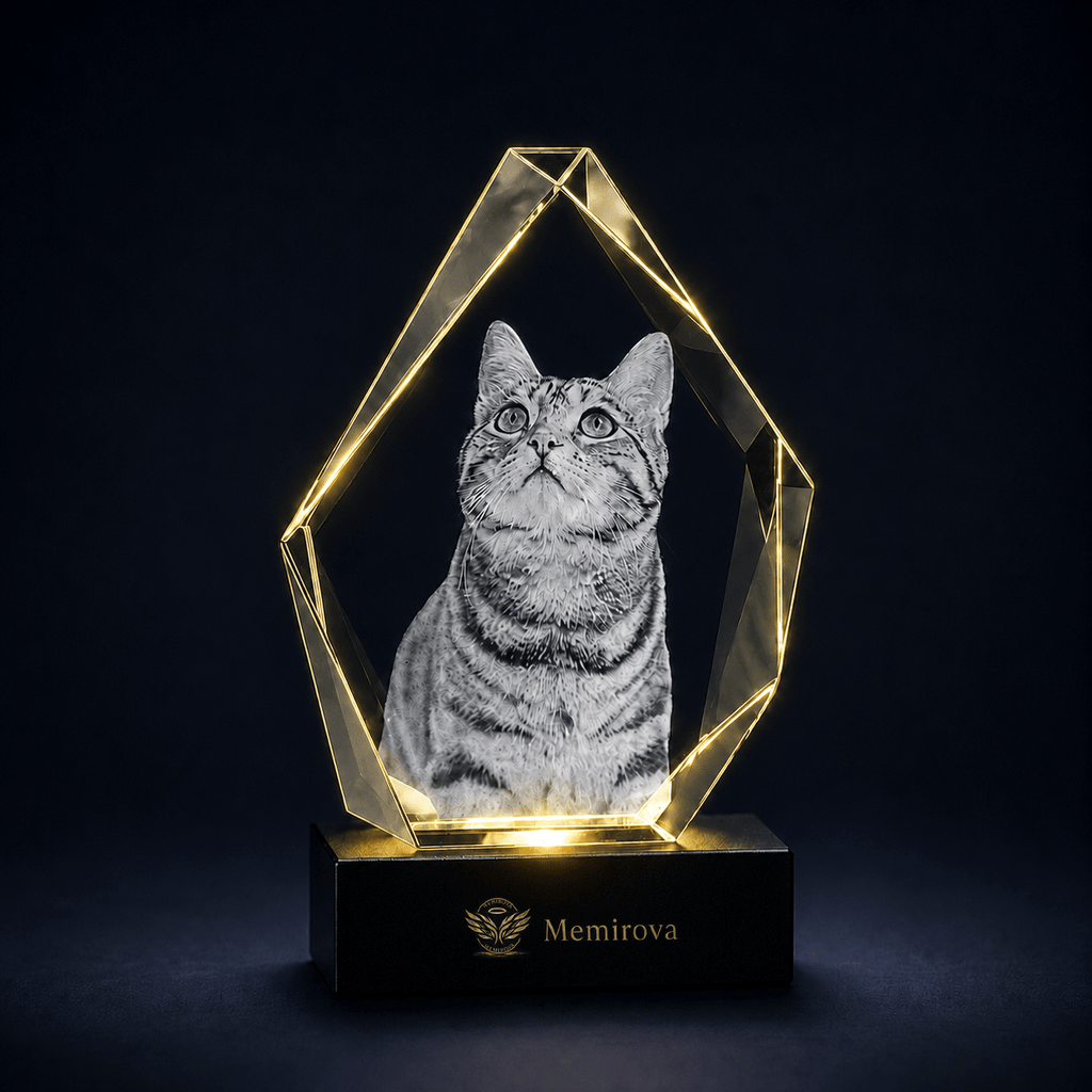 Memirova Forever Bond Custom 3D Pet Faceted Crystal - Memirova