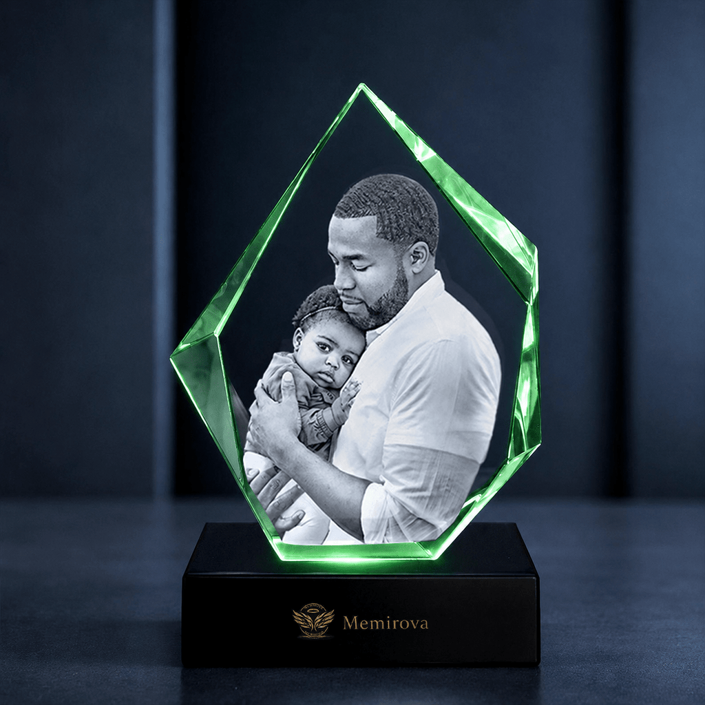 Memirova Faceted Prestige Crystal Memorial Keepsake - Memirova