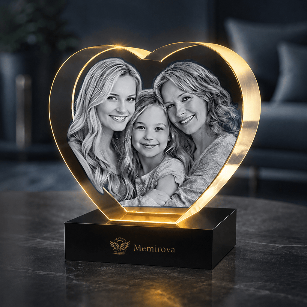 Memirova Memory Crystal Heart Keepsake - Memirova