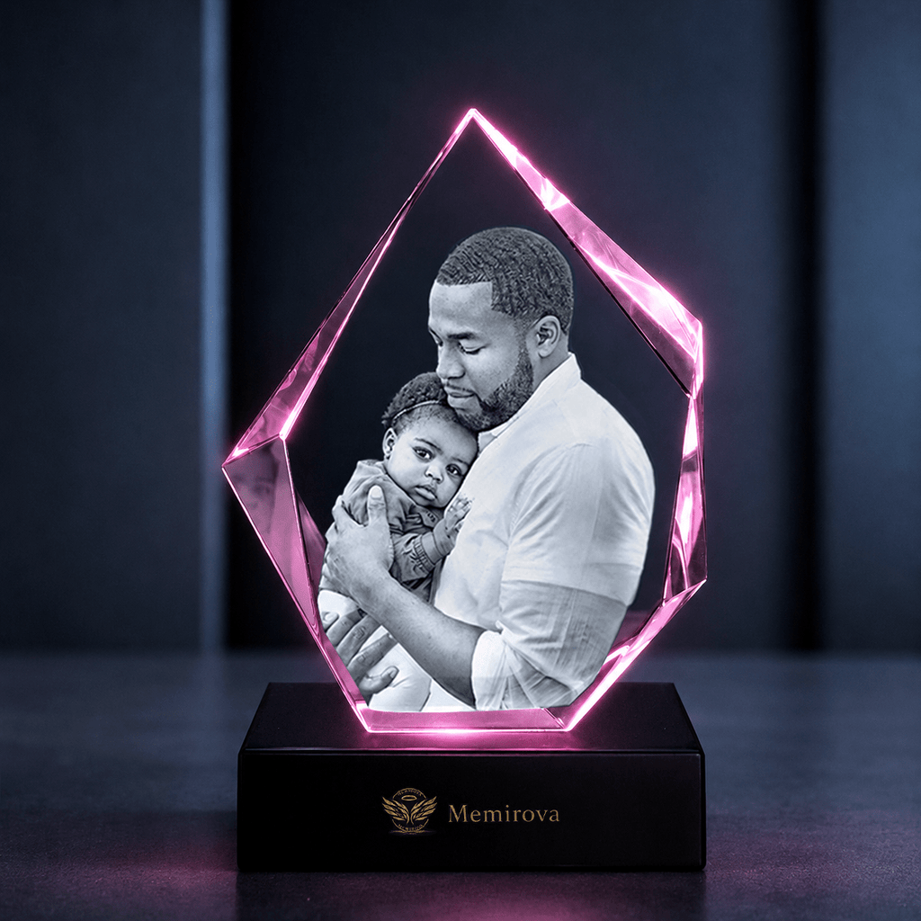 Memirova Faceted Prestige Crystal Memorial Keepsake - Memirova
