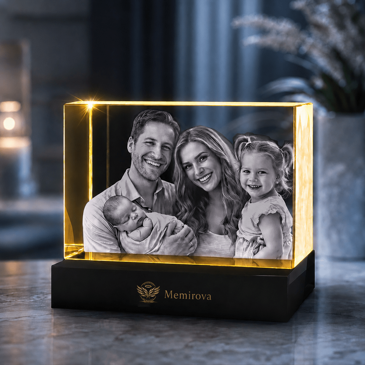 Memirova Personalized 3D Crystal Keepsake - Memirova