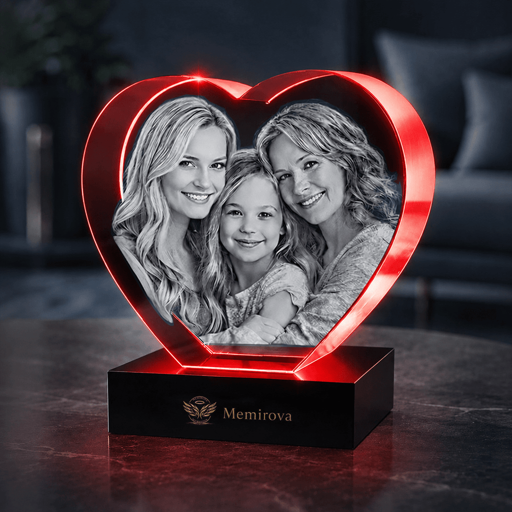 Memirova Memory Crystal Heart Keepsake - Memirova