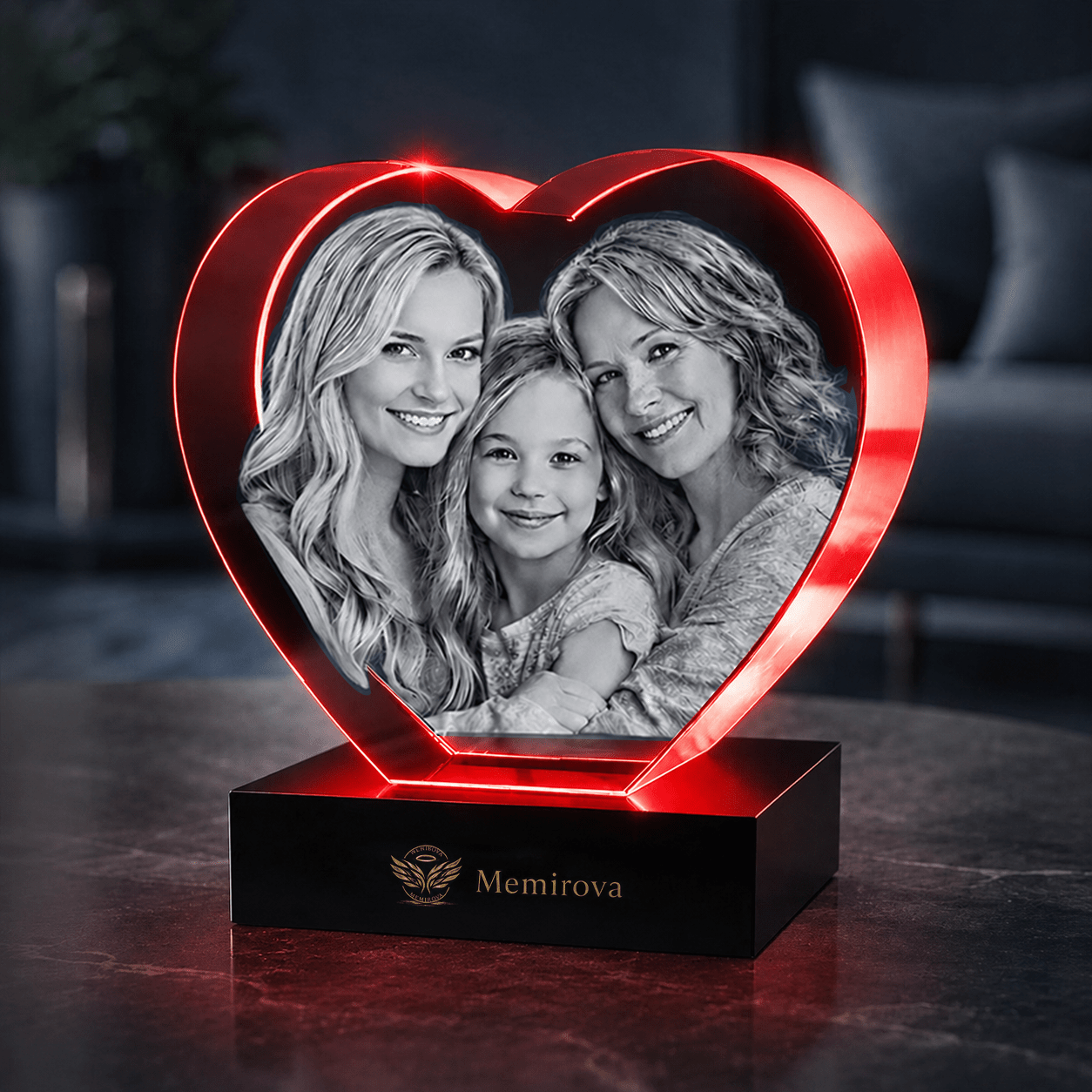 Memirova Memory Crystal Heart Keepsake - Memirova