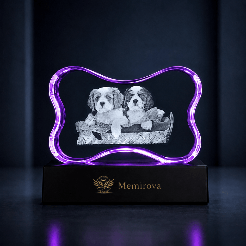 Memirova Faceted Bone Crystal Memorial Keepsake - Memirova