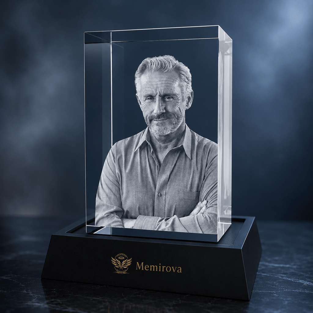 Memirova Father's Day Photo Crystal Keepsake-Memirova