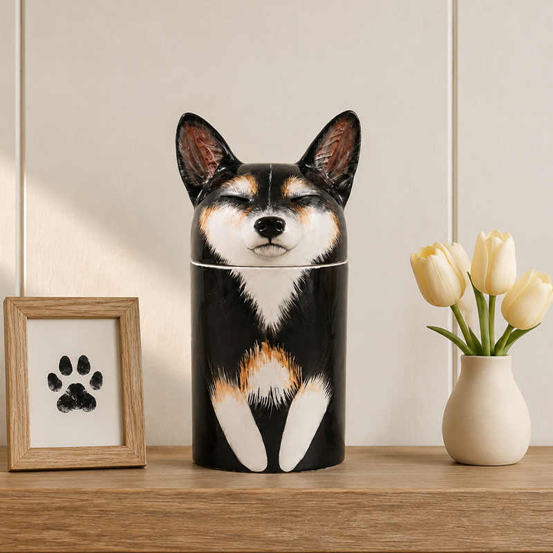 Dog Urn for Ashes Recreate the Coat Colors That Made Them Recognizable