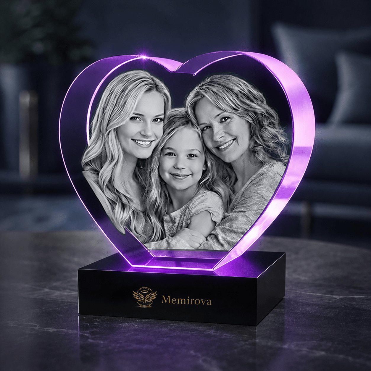 Memirova Memory Crystal Heart Keepsake - Memirova