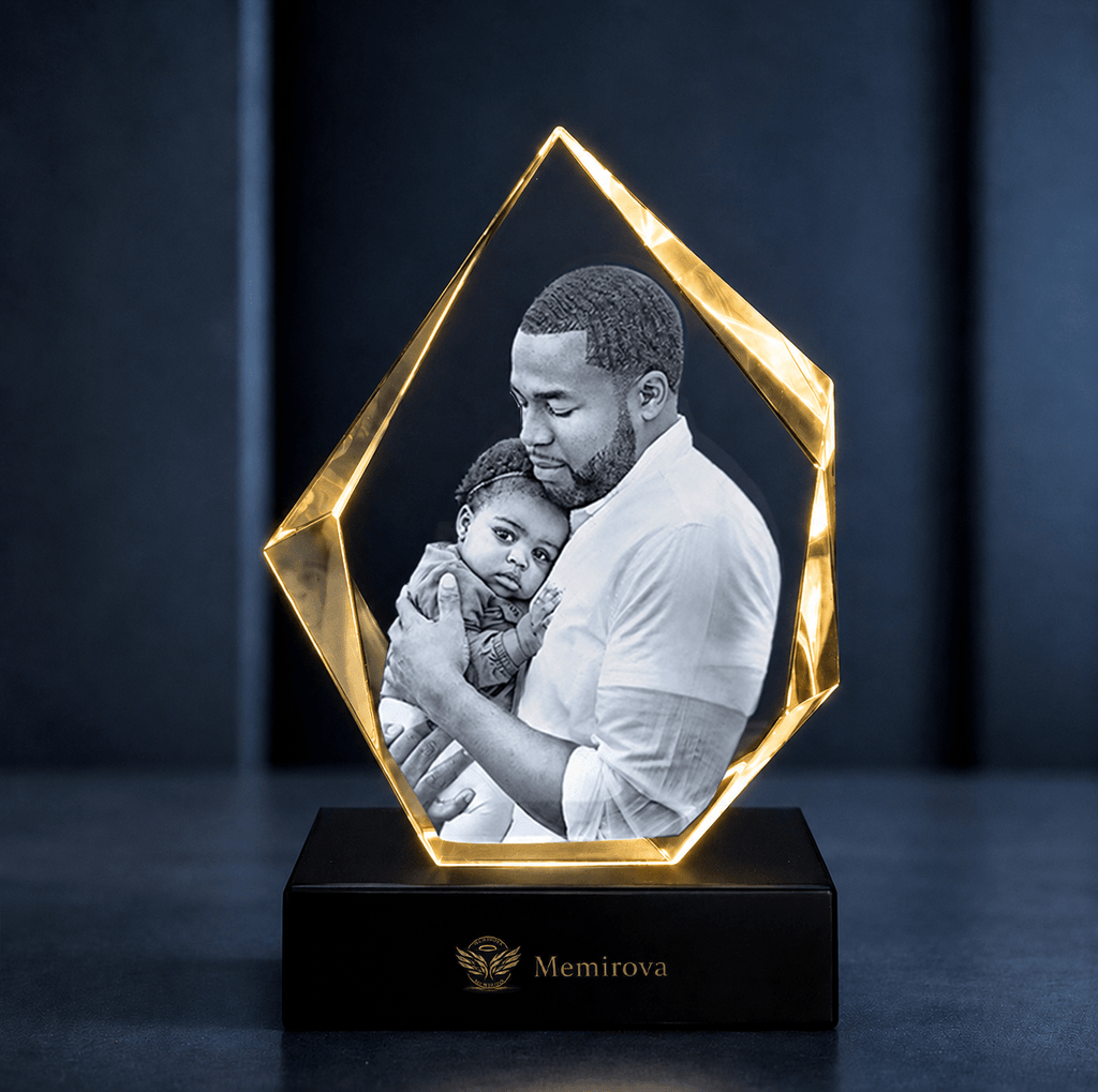 Memirova Faceted Prestige Crystal Memorial Keepsake - Memirova