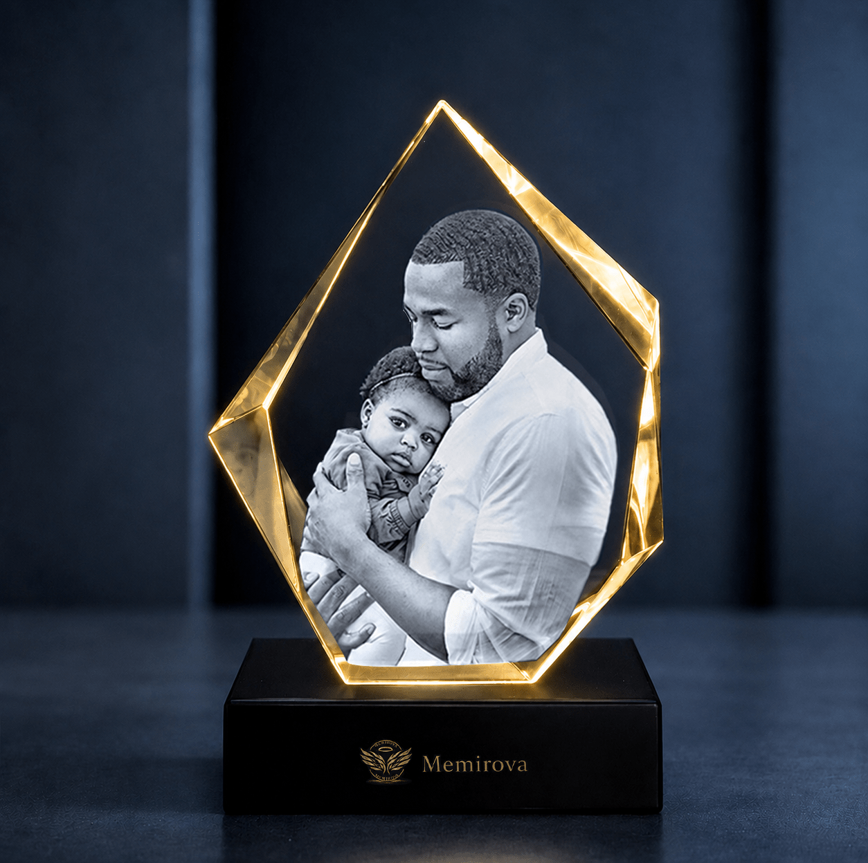 Memirova Faceted Prestige Crystal Memorial Keepsake - Memirova