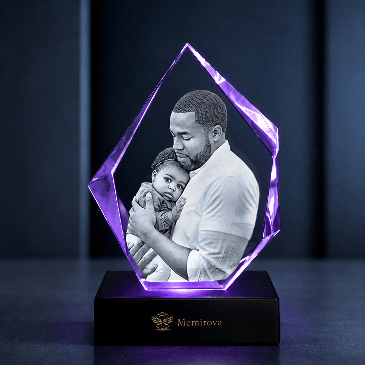 Memirova Faceted Prestige Crystal Memorial Keepsake - Memirova