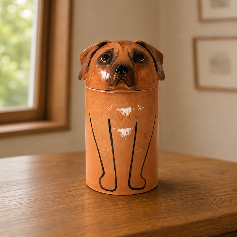 Custom Dog Urn from Photo Preserve the Face Shape That Made Them Unmistakable