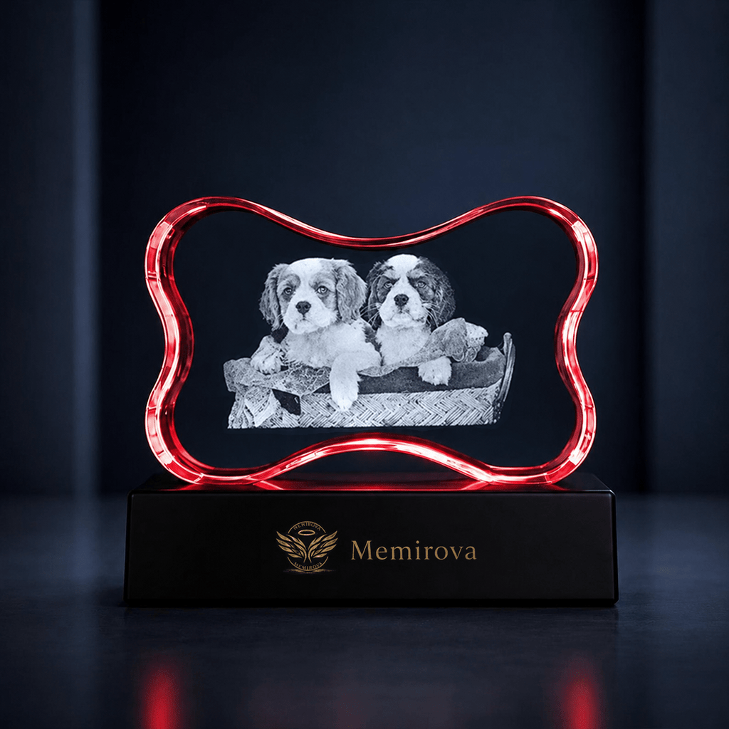 Memirova Faceted Bone Crystal Memorial Keepsake - Memirova