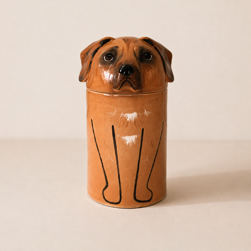 Custom Dog Urn from Photo Preserve the Face Shape That Made Them Unmistakable