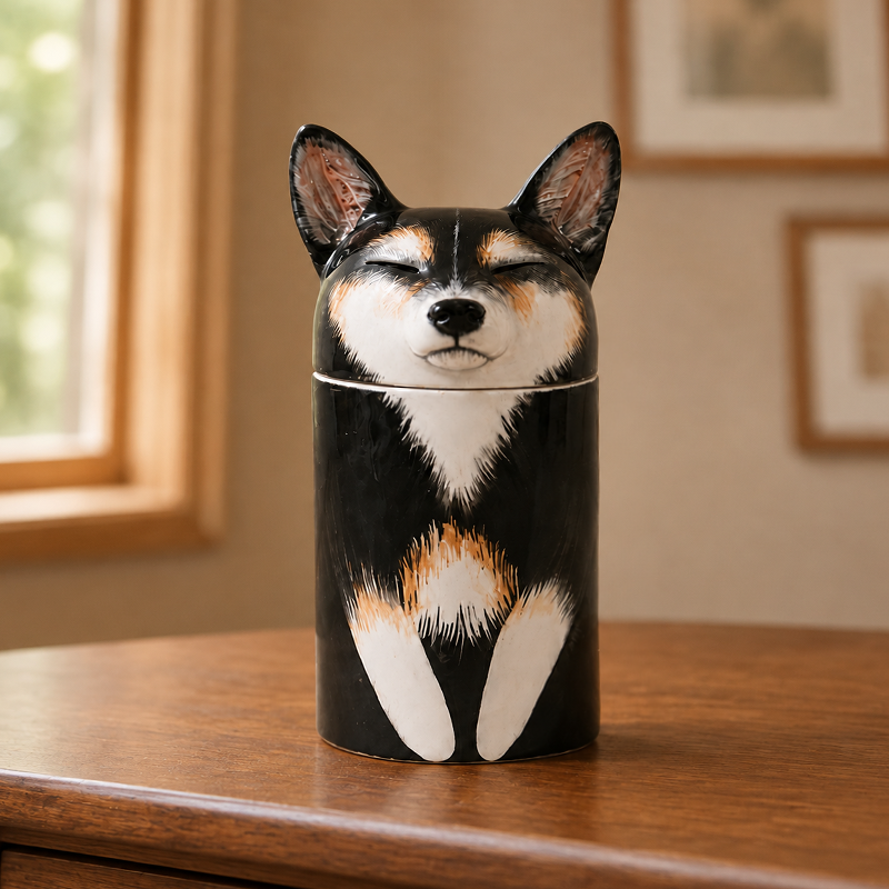 Dog Urn for Ashes Recreate the Coat Colors That Made Them Recognizable