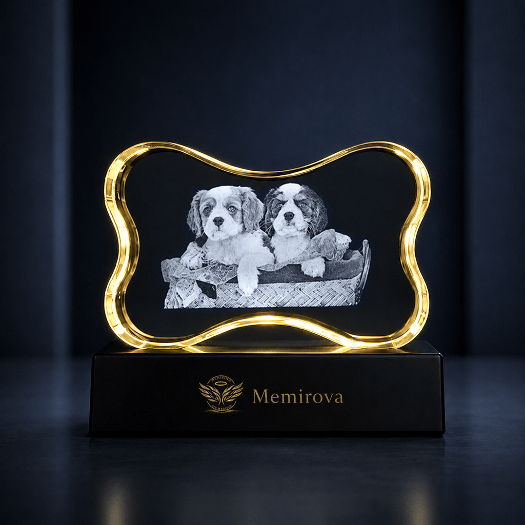 Memirova Faceted Bone Crystal Memorial Keepsake - Memirova
