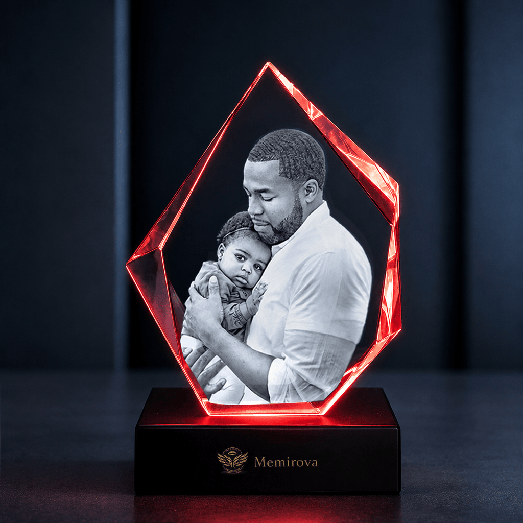 Memirova Faceted Prestige Crystal Memorial Keepsake - Memirova
