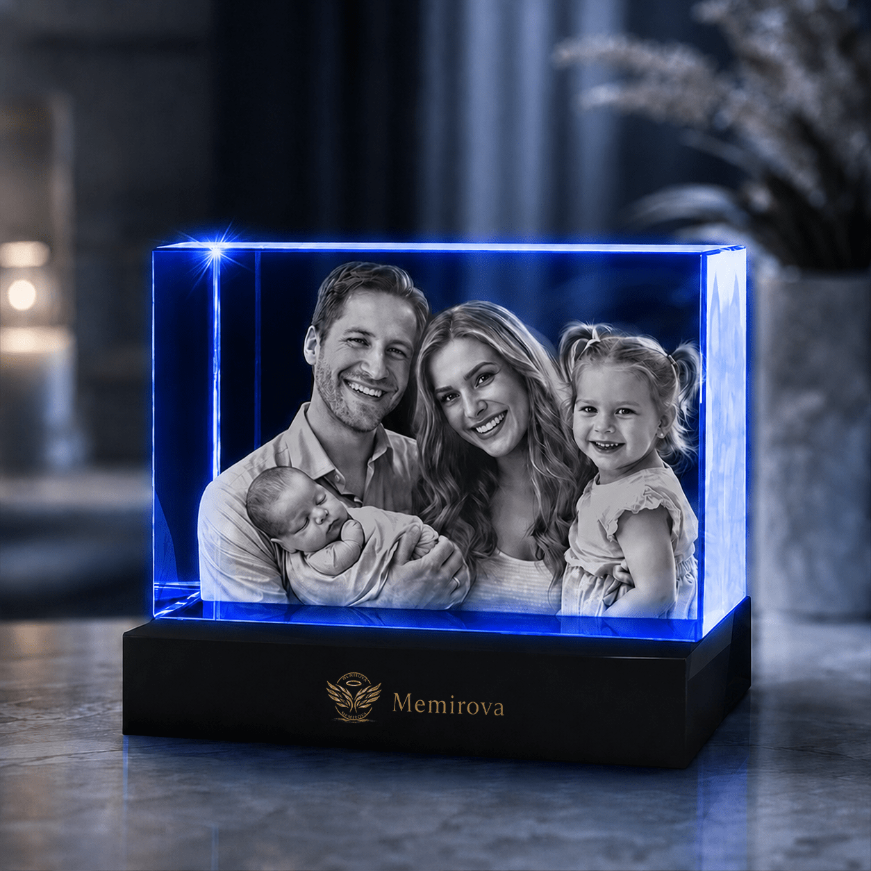 Memirova Personalized 3D Crystal Keepsake - Memirova