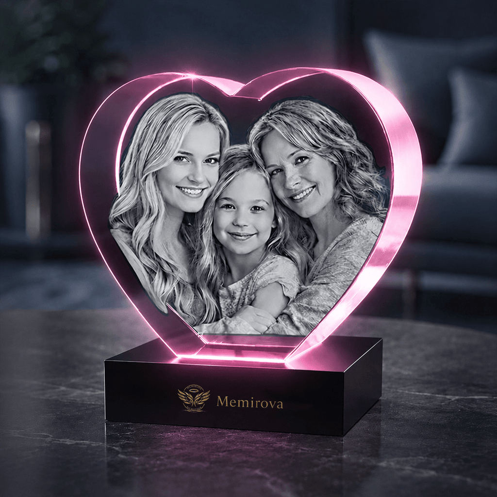 Memirova Memory Crystal Heart Keepsake - Memirova