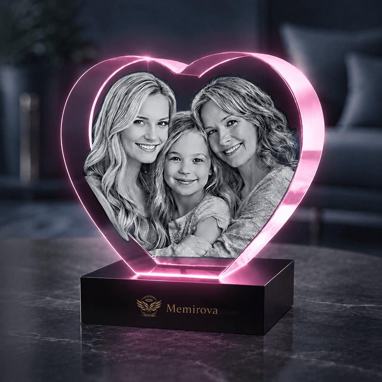 Memirova Memory Crystal Heart Keepsake - Memirova