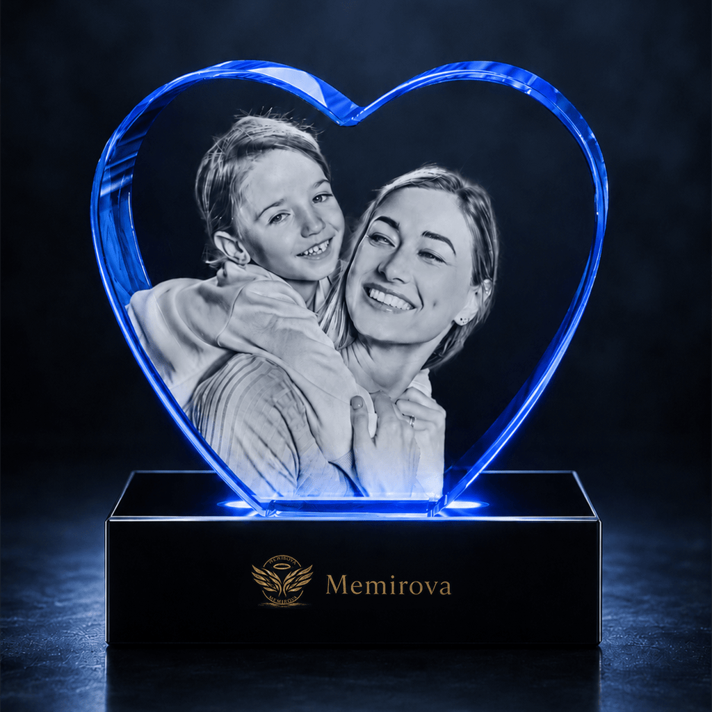 Memirova Mother's Day Heart Crystal Keepsake-Memirova