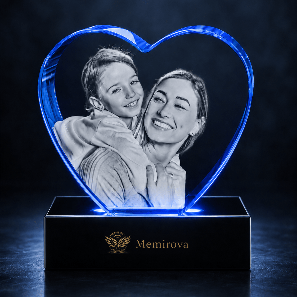 Memirova Mother's Day Heart Crystal Keepsake-Memirova