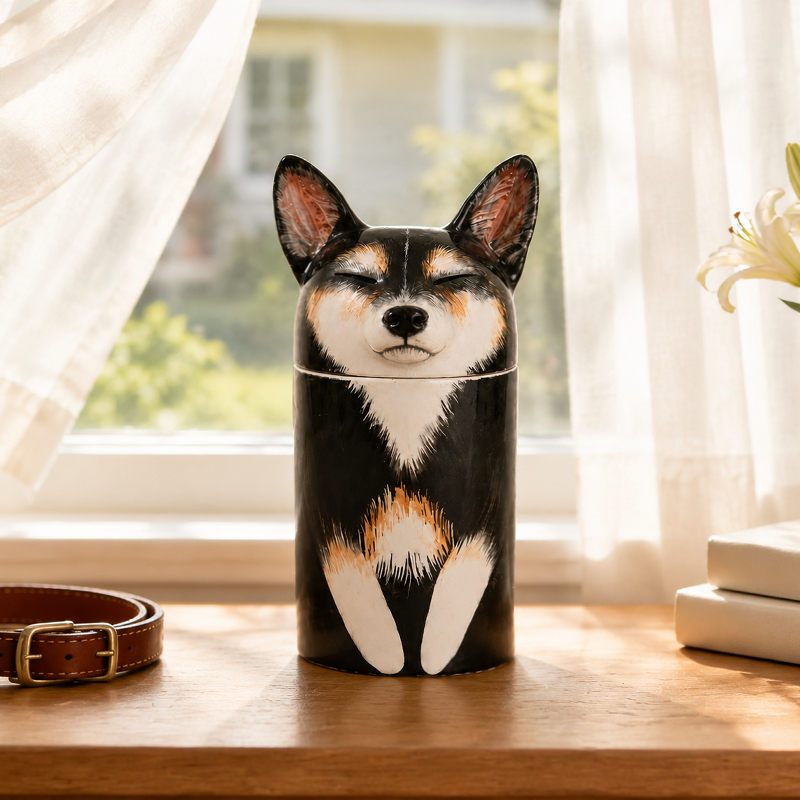 Dog Urn for Ashes Recreate the Coat Colors That Made Them Recognizable