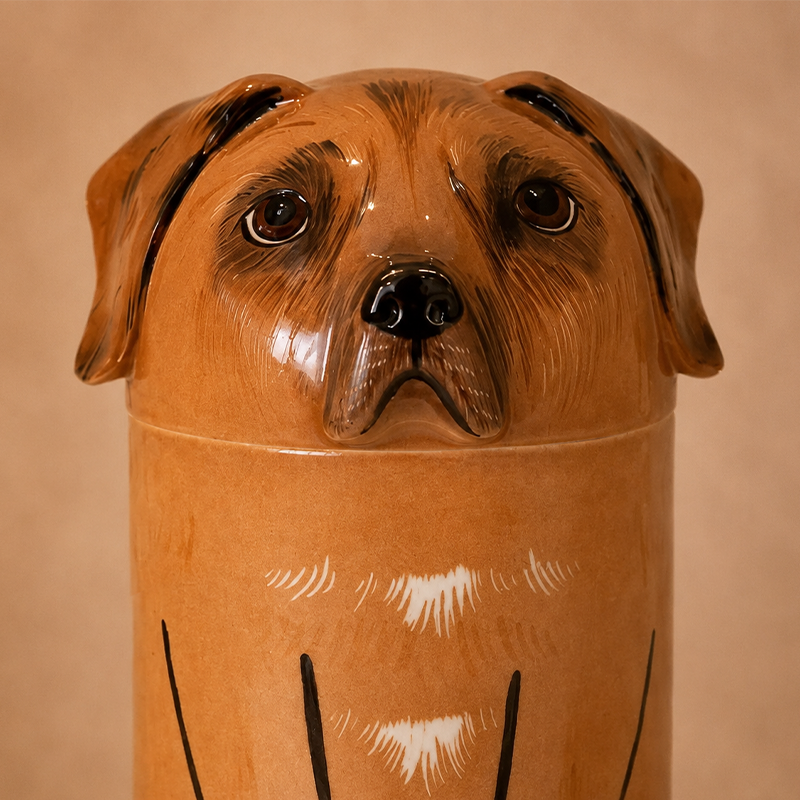 Custom Dog Urn from Photo Preserve the Face Shape That Made Them Unmistakable