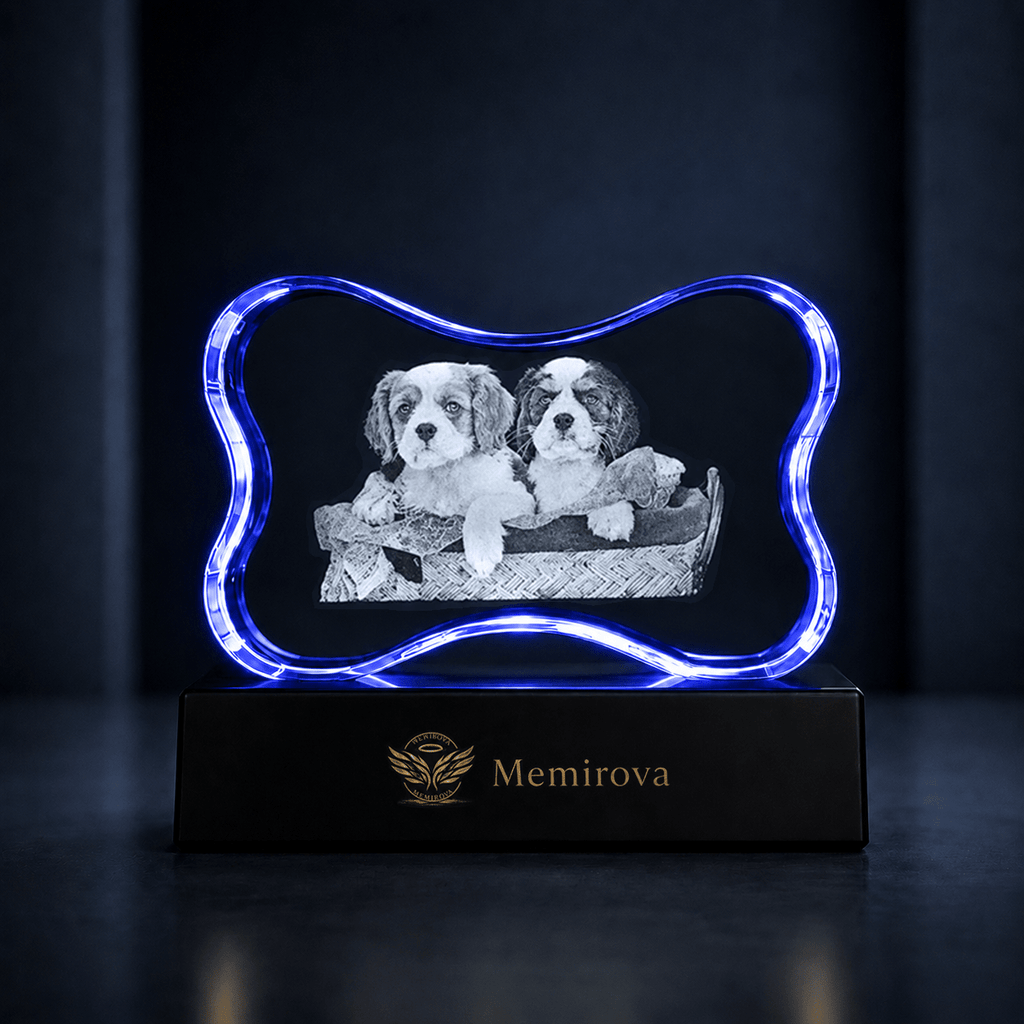 Memirova Faceted Bone Crystal Memorial Keepsake - Memirova