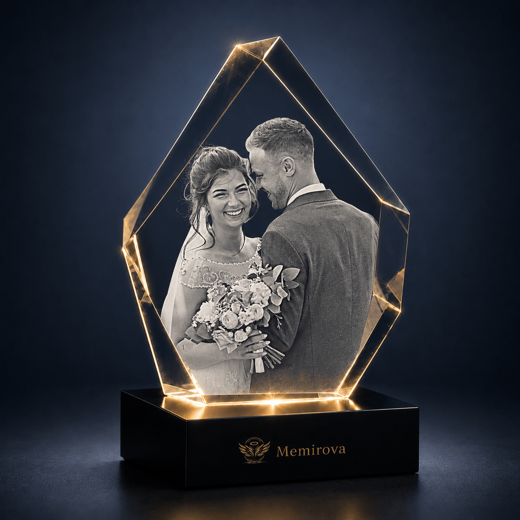 Memirova Wedding Faceted Prestige Crystal Award-Memirova
